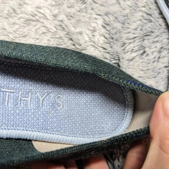 Rothy’s Green Ivy Merino Wool Loafer Size 6 - Picture 4 of 10